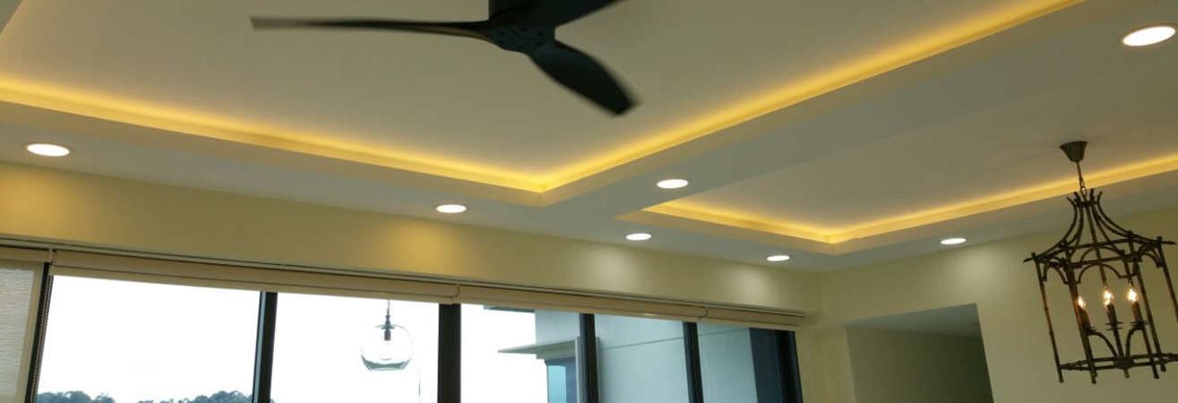 Home False Ceilings L Box Partitions Lighting Holders